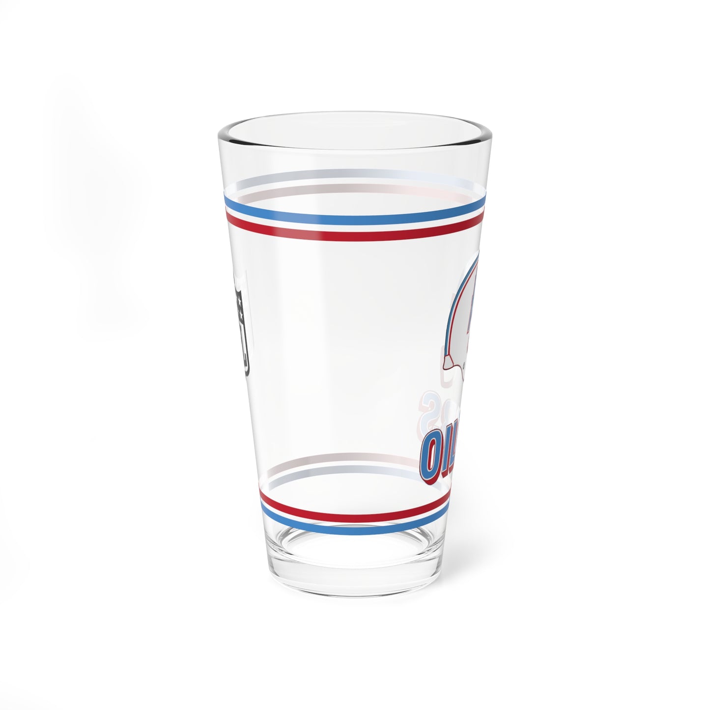 Houston Oilers - Retro Helmet - Pint Glass, 16oz