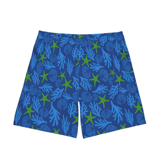 Men's Beach Shorts - Tropical Ocean Design