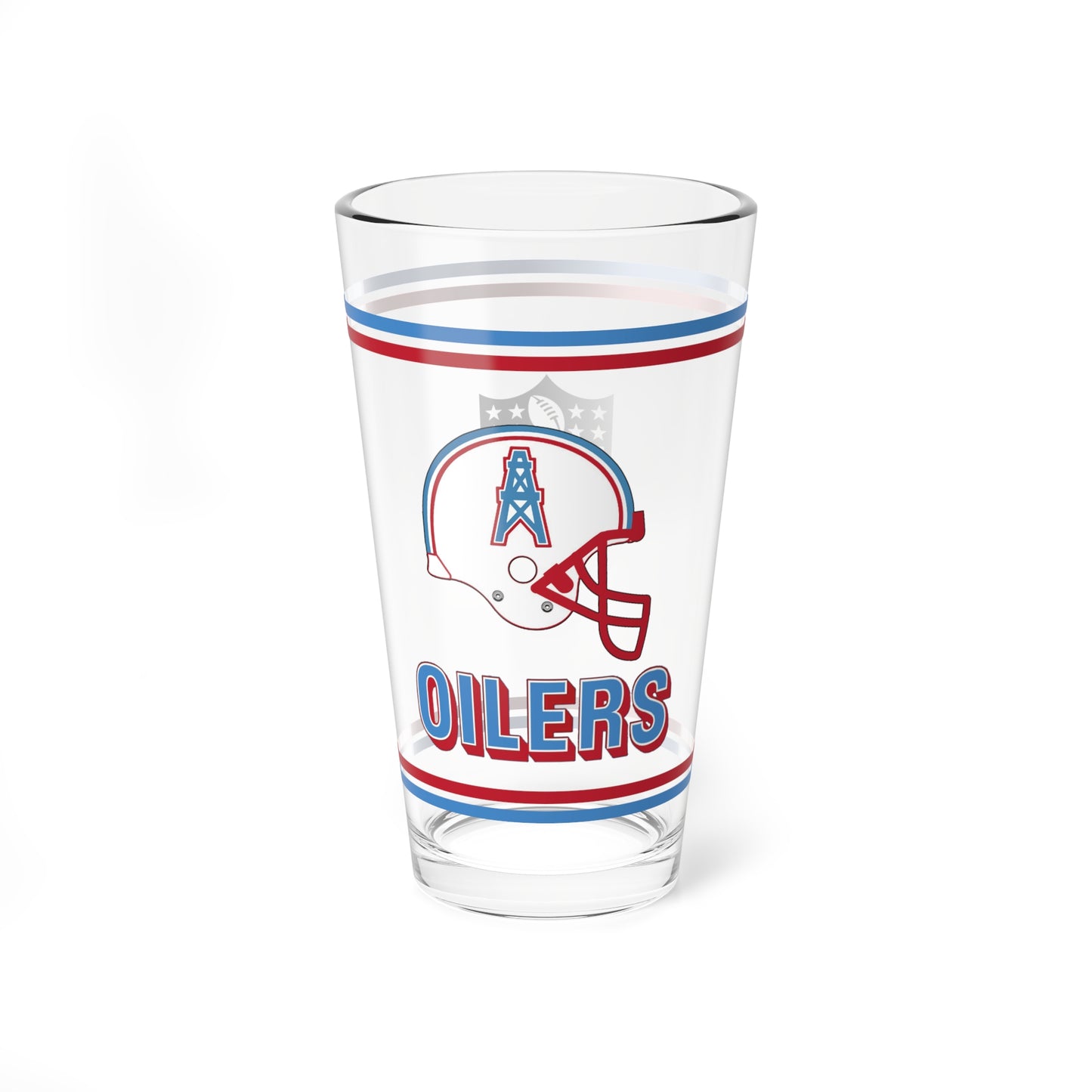 Houston Oilers - Retro Oil Derrick Helmet - Pint Glass, 16oz