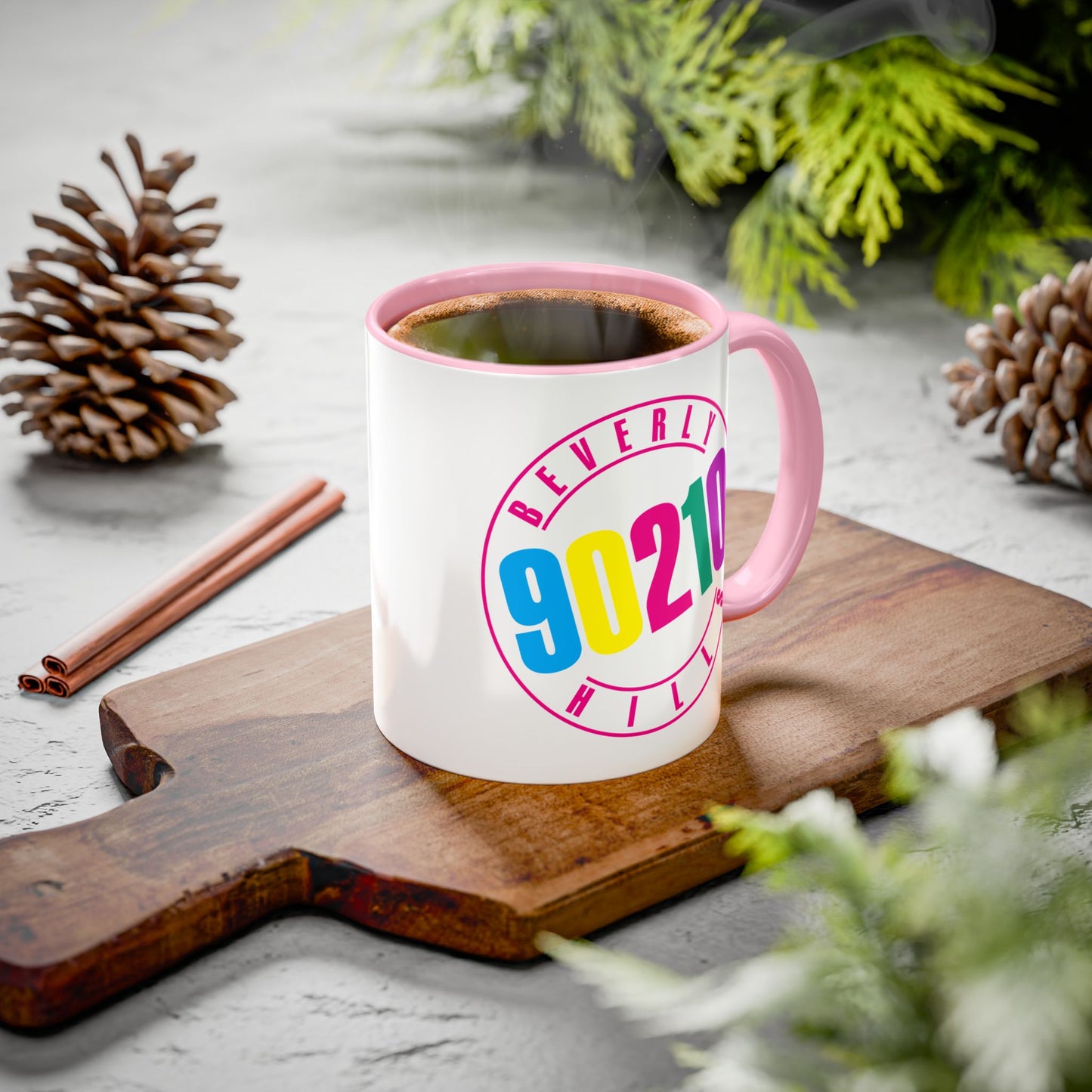 90210 Colorful Accent Mug (11oz & 15oz)