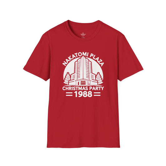 Nakatomi Plaza Christmas Party 1988 T-Shirt (White Design)