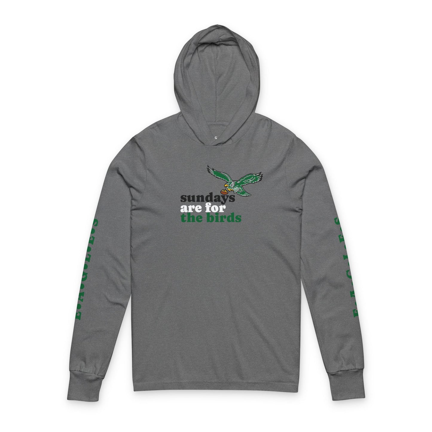 Philadelphia Eagles ‘Sundays Are For the Birds’ Unisex Hooded Long Sleeve Tee