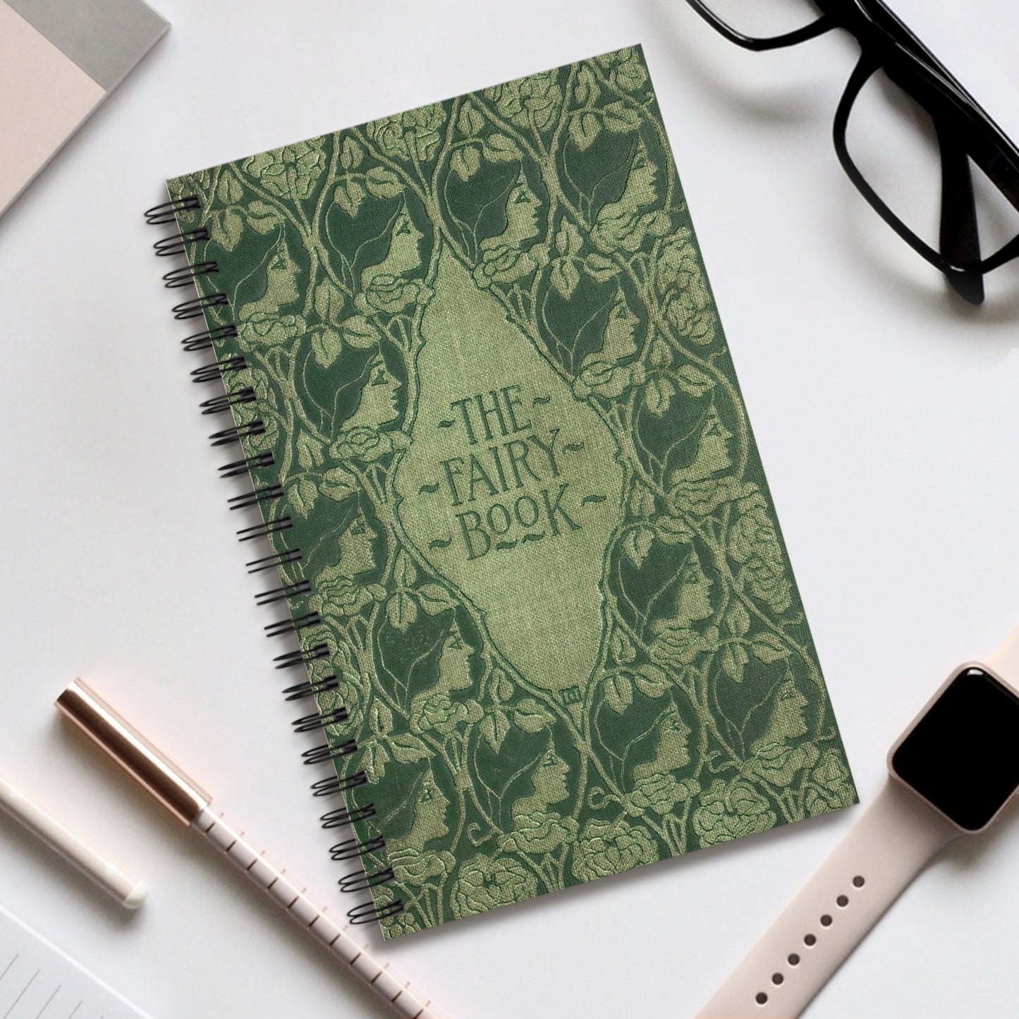 Green Fairy Spiral Notebook | Blank, Dot Grid, Lined, Task