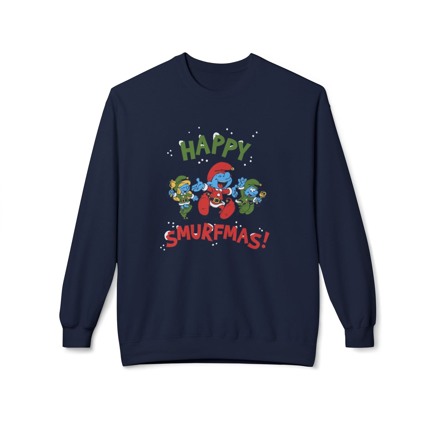 ‘Happy Smurfmas’ Festive Crewneck Sweatshirt