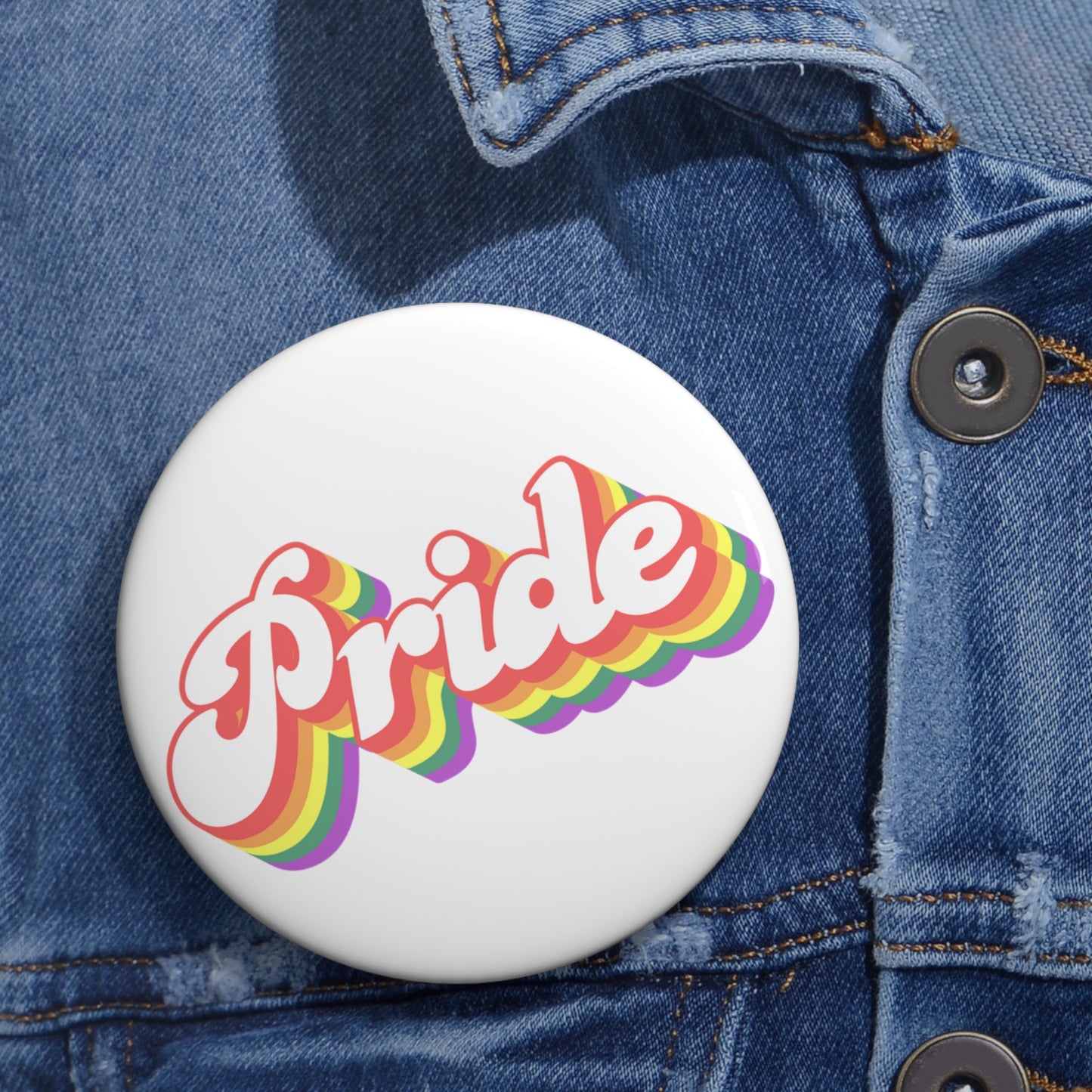Rainbow PRIDE Statement Pin