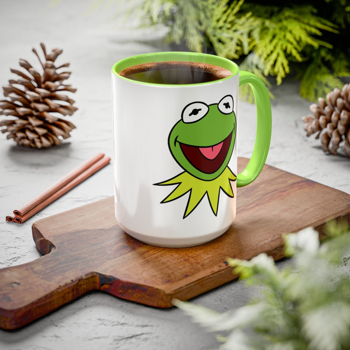The Muppets Color Accent Coffee Mug (11oz/15oz) - Kermit