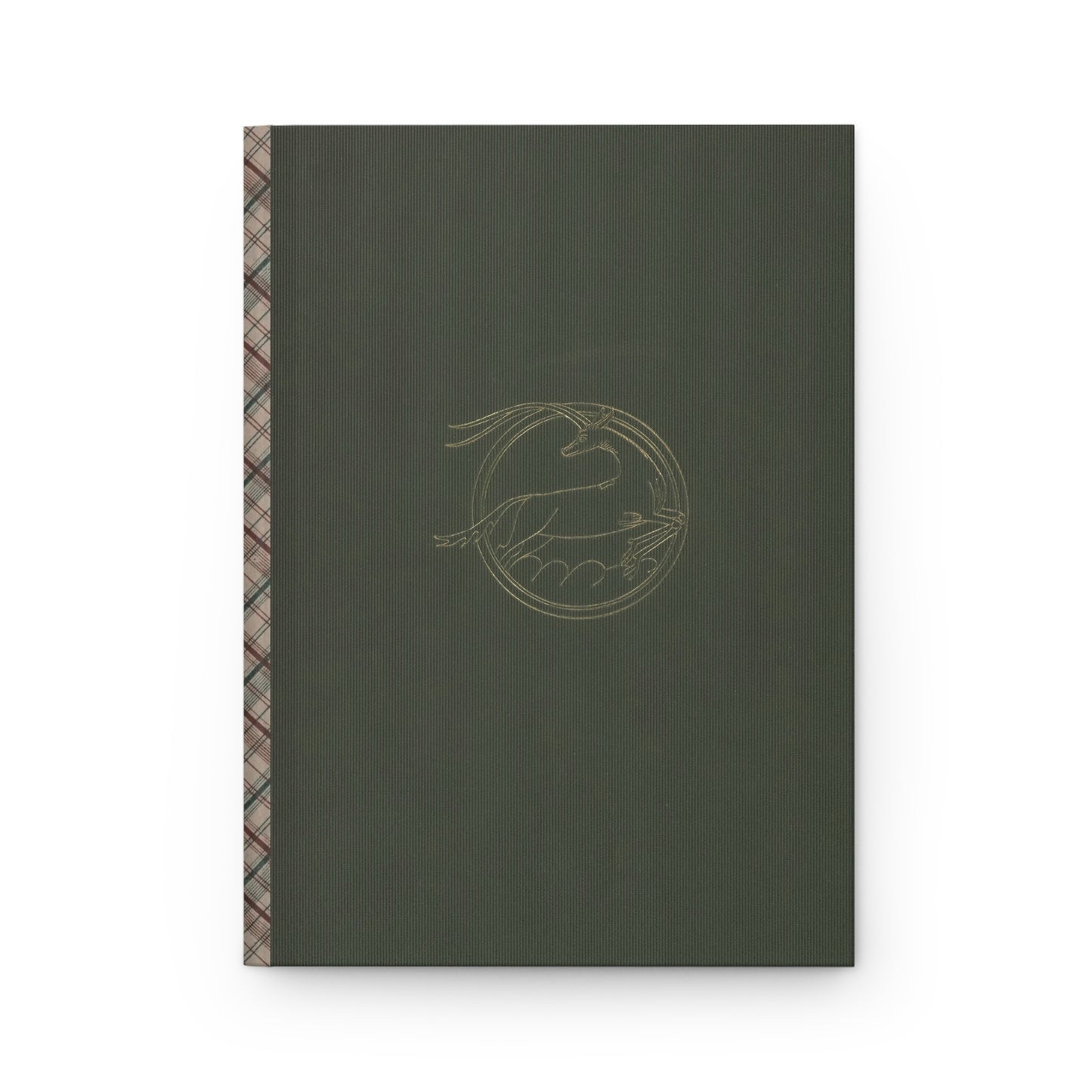 Gold Stag Tartan Hardcover Journal