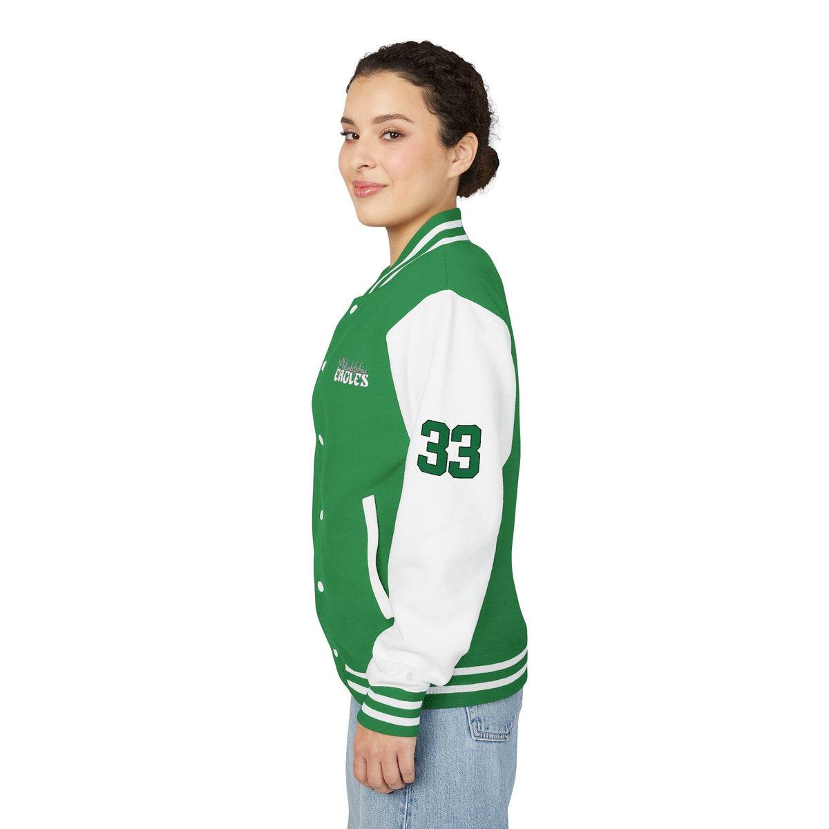 Eagles Green Varsity Letterman Jacket
