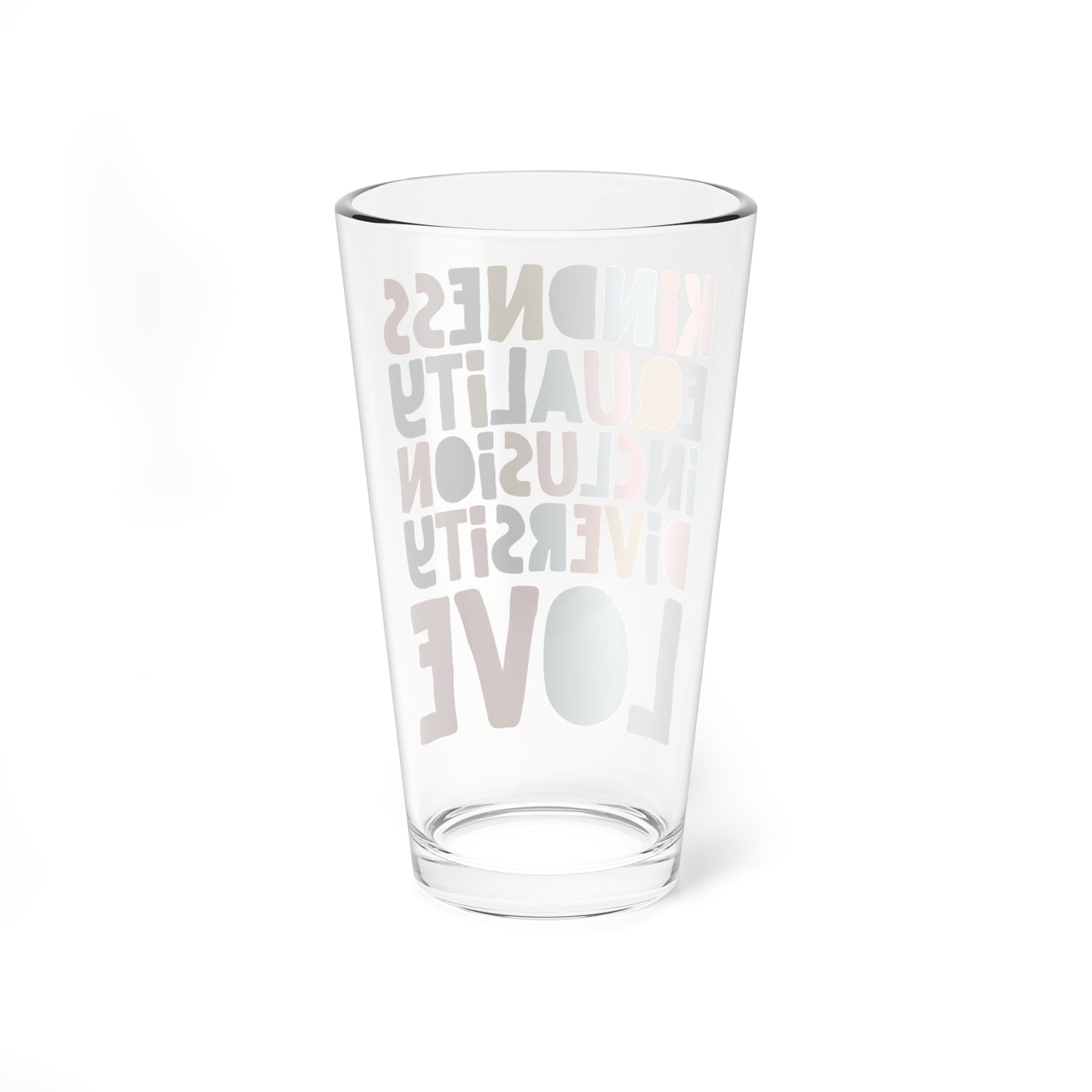 Pint Glass - Kindness, Equality, Diversity