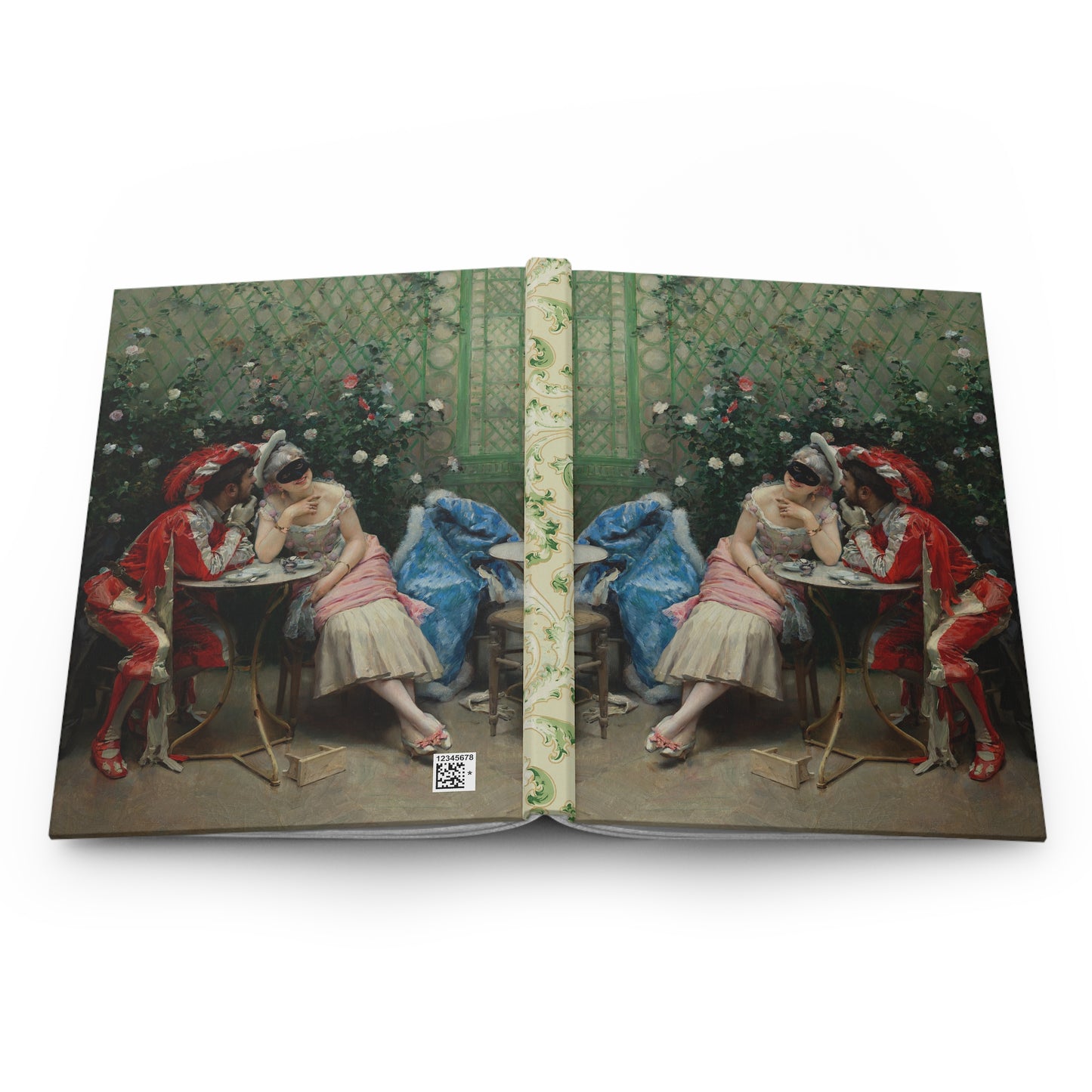 Vintage Masquerade Lined Hardcover Journal