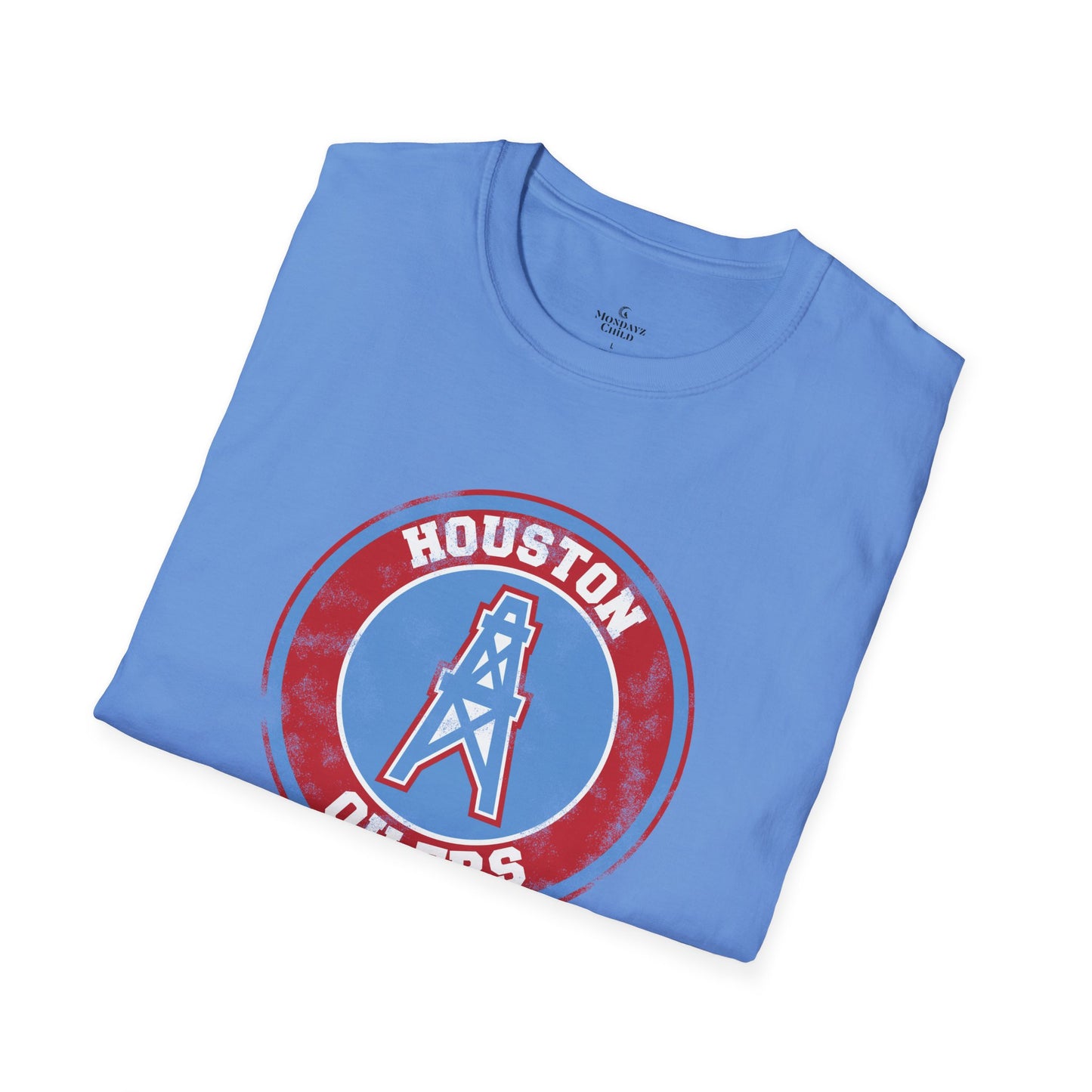 Houston Oilers Distressed Emblem Unisex Tee