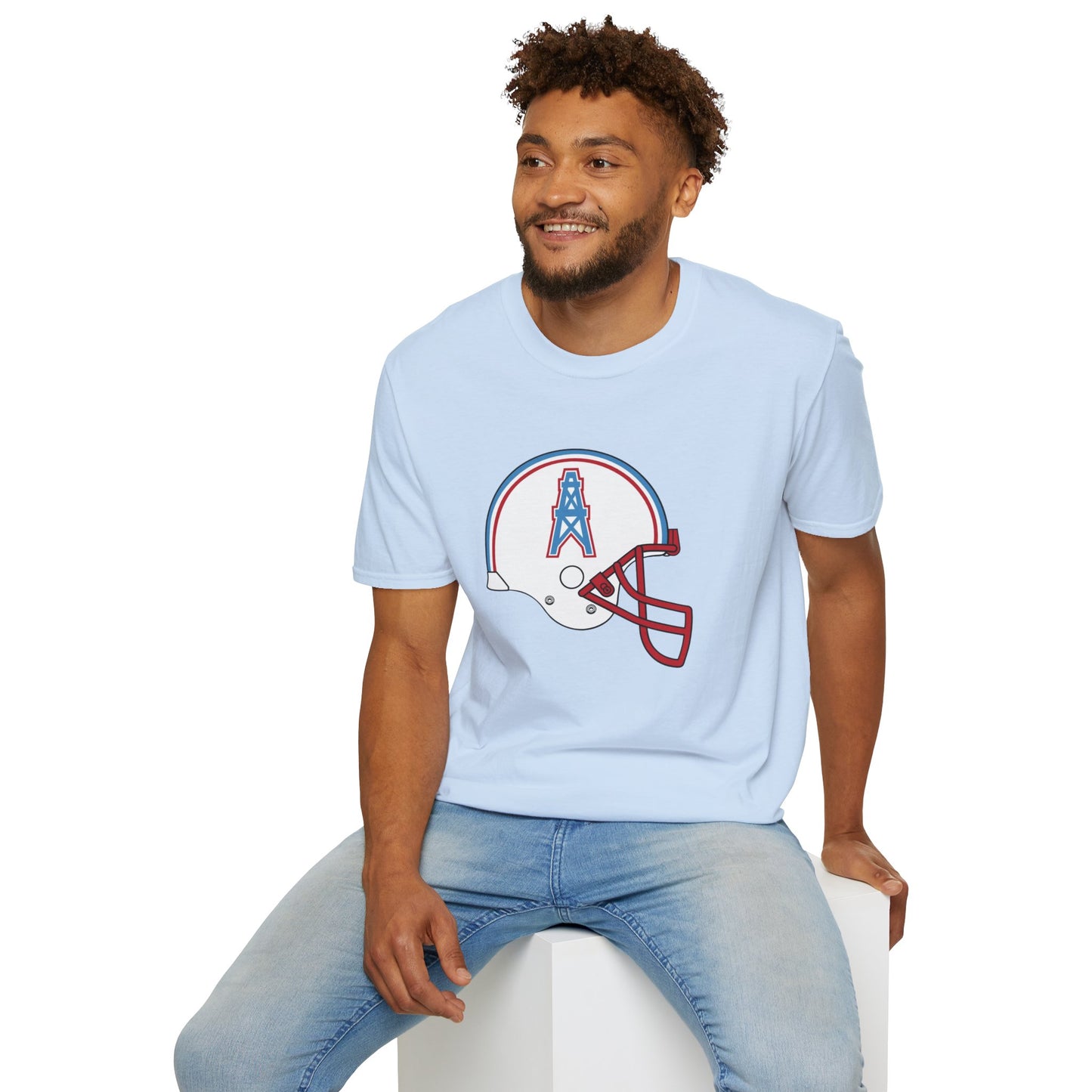 Houston Oilers Retro Helmet Unisex Tee