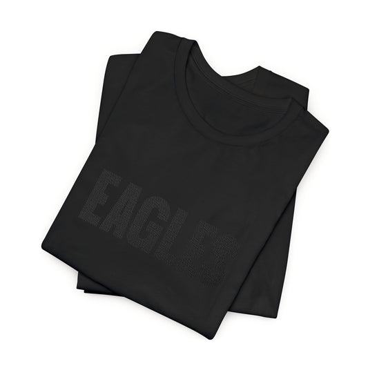 Philadelphia Eagles Tone-on-Tone Black Embroidered Tee