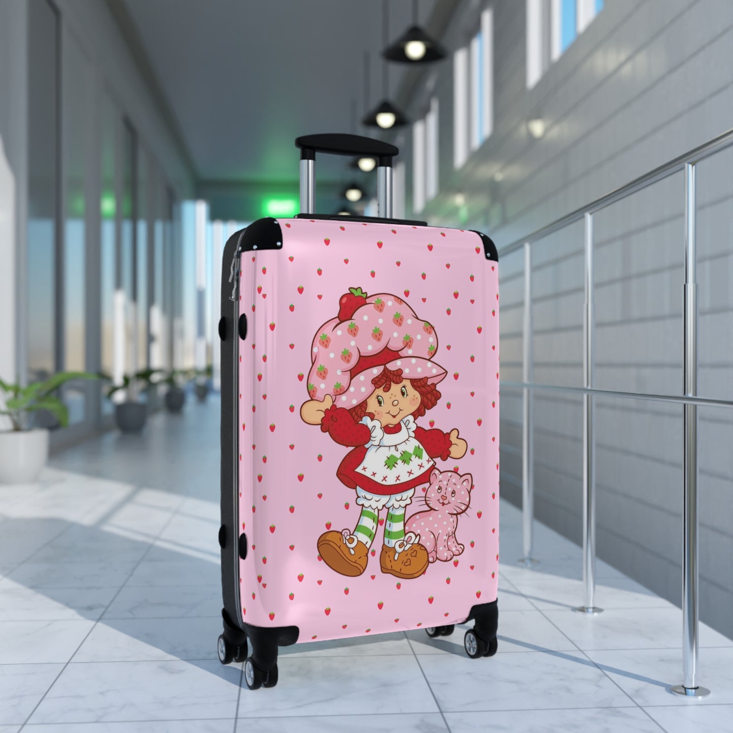 Strawberry Shortcake Rolling Suitcase, 3 Sizes