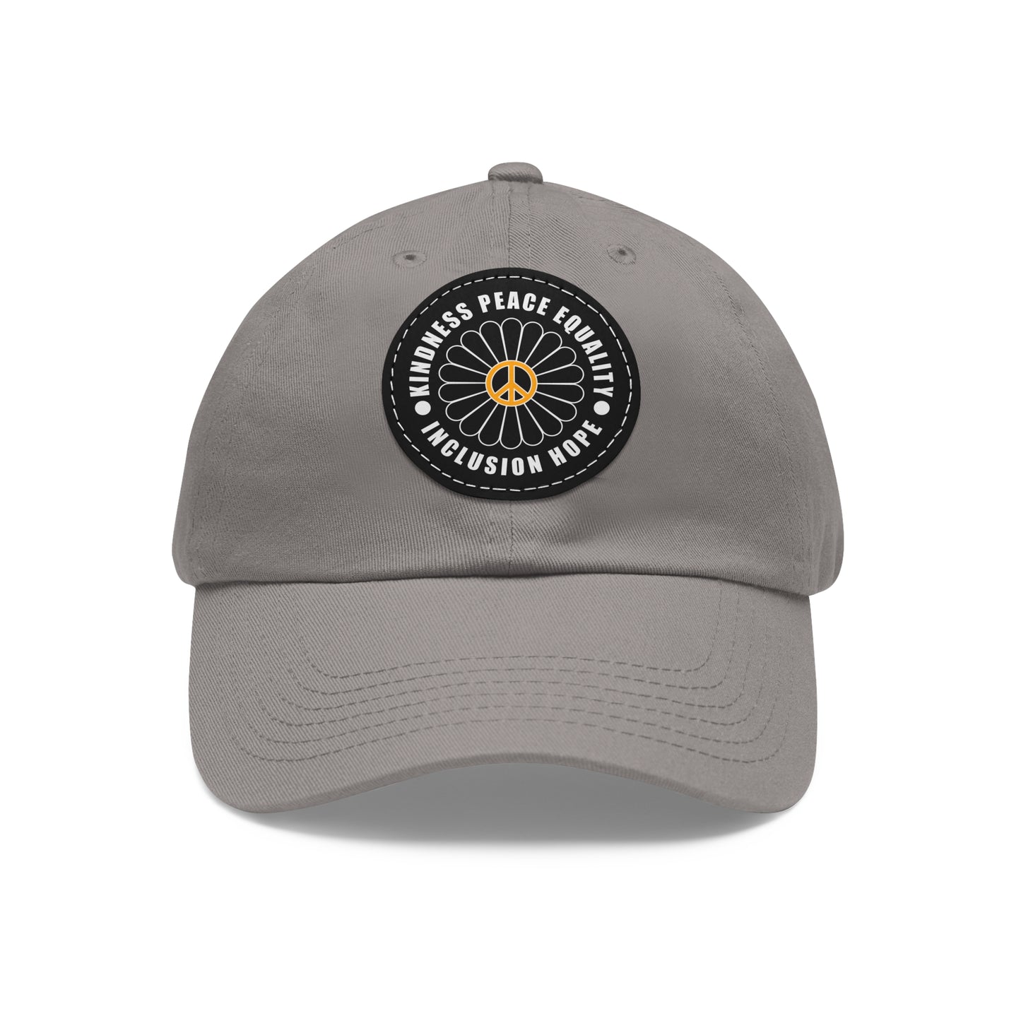 Kindness & Peace Black Patch Hat