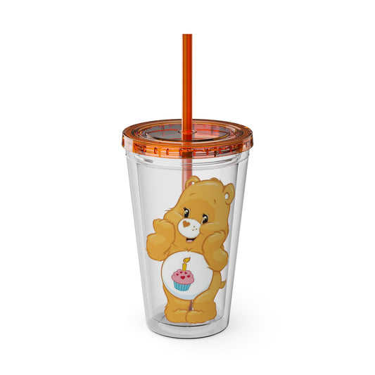 Care Bears 16oz Tumbler with Straw — Birthday Bear