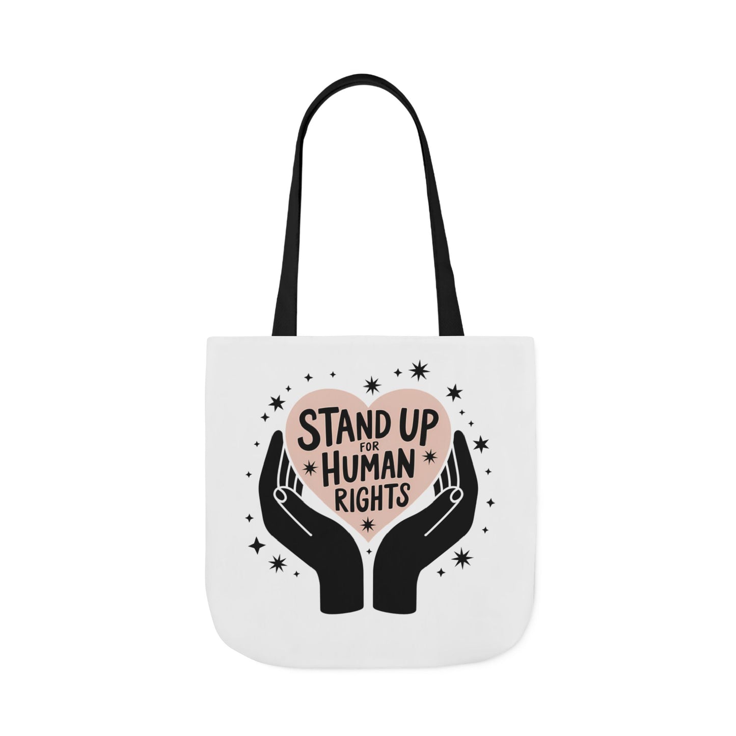 Canvas Tote, Colored Handles - Human Rights Eco-Friendly, 3 sizes