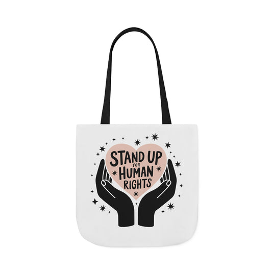 Canvas Tote, Colored Handles - Human Rights Eco-Friendly, 3 sizes