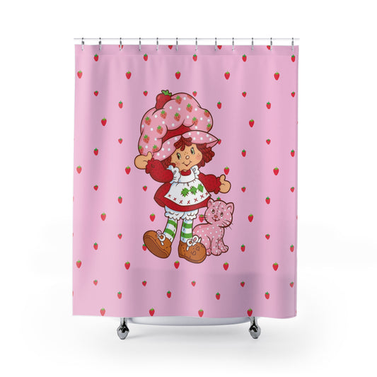 Strawberry Shortcake Kids Shower Curtain