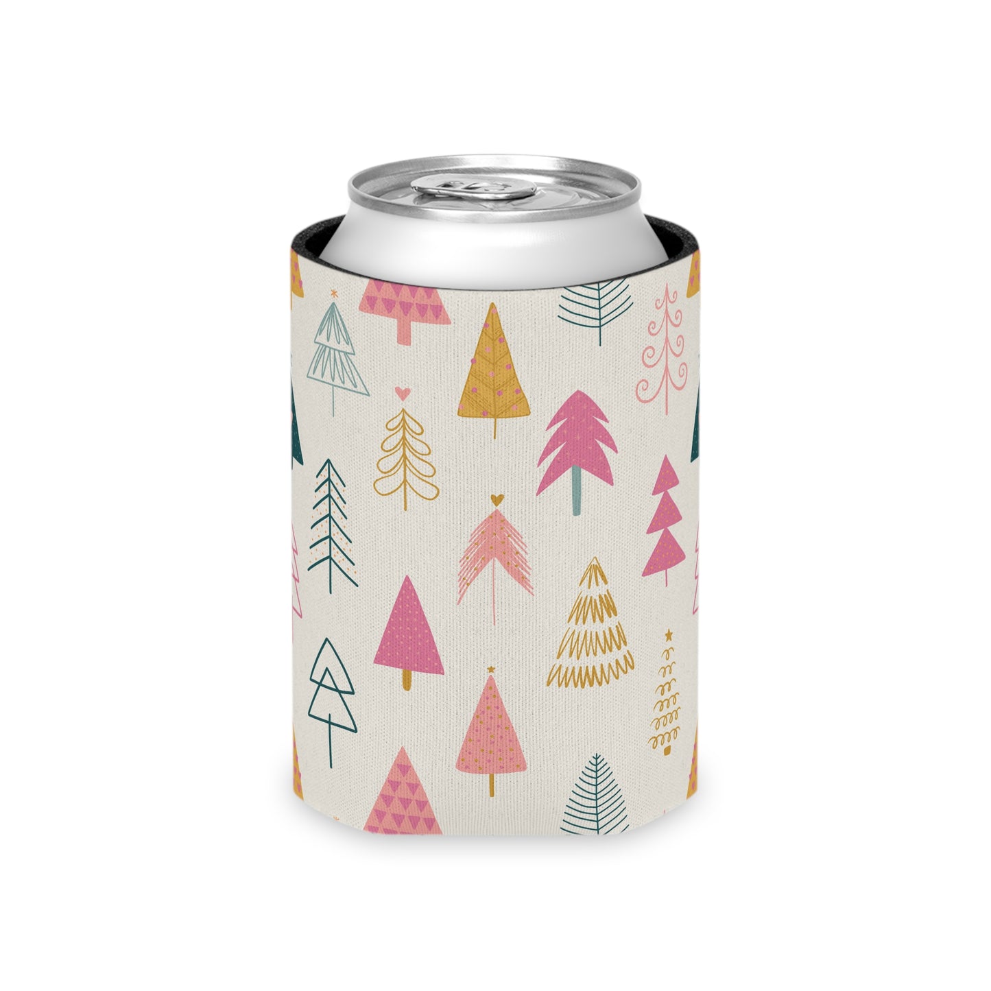 Can Cooler, Standard or Slim Size - Whimsy Christmas Tree