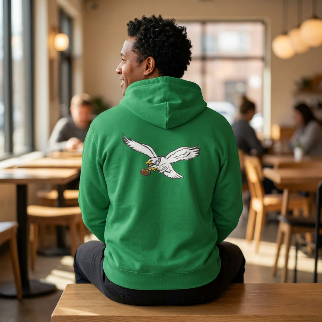 Eagles Vintage Style Collegiate Hoodie