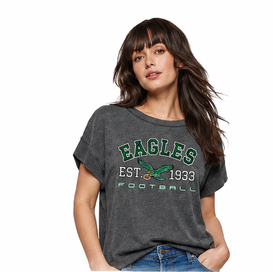 Eagles Retro Vintage Wash Tee - "Eagles Est. 1933"