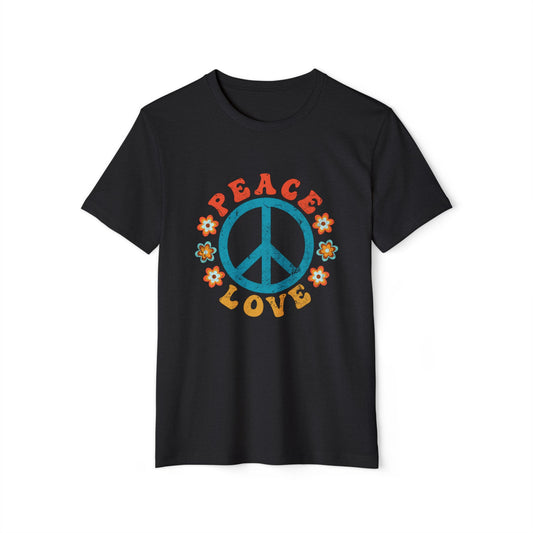 Peace & Love Organic Unisex T-ShirtTee