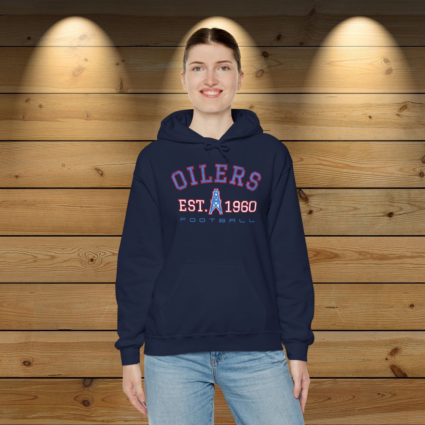 Houston Oilers “Est. 1960” Unisex Hoodie | Up to Size 5X