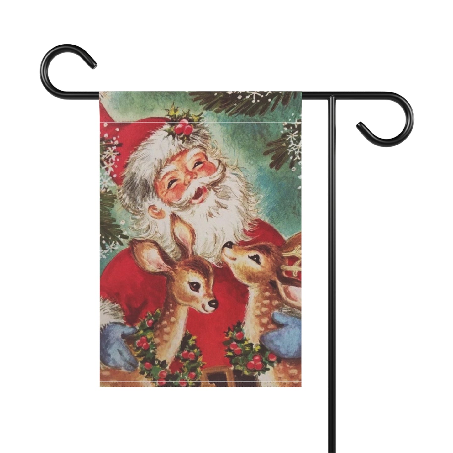 1960’s Vintage Style Christmas Garden Flag or House Banner