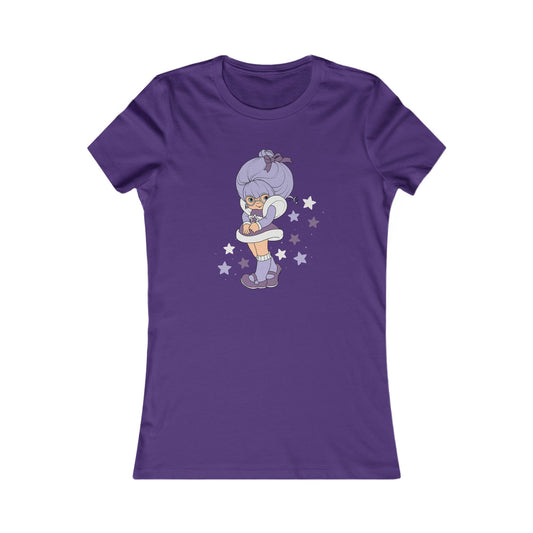 Rainbow Brite Women’s Slim Fit Tee - Shy Violet