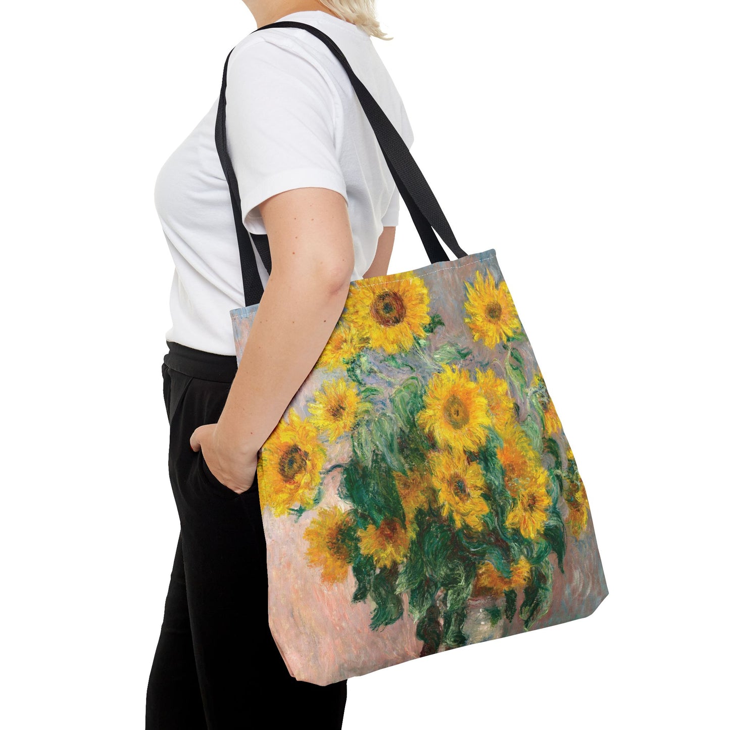 Monet’s Sunflowers Tote Bag