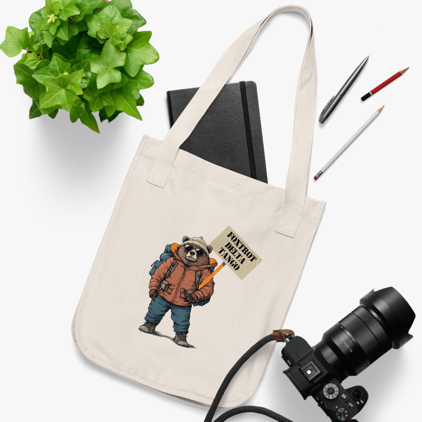 Organic Tote - Park Bear Protest