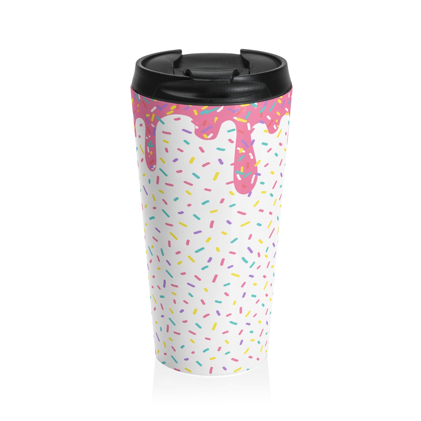 Rainbow Sprinkles 15oz. Travel Mug