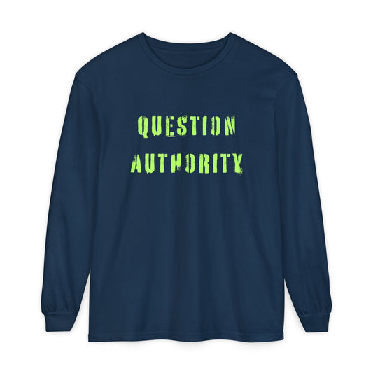 QUESTION AUTHORITY Unisex Long Sleeve Tee