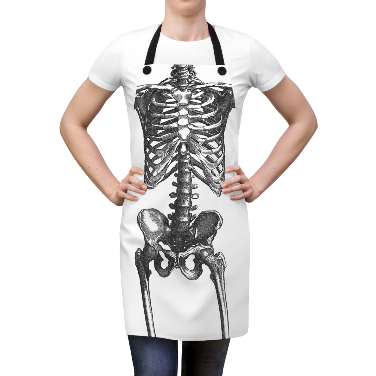 "No Bones About It" Halloween Apron