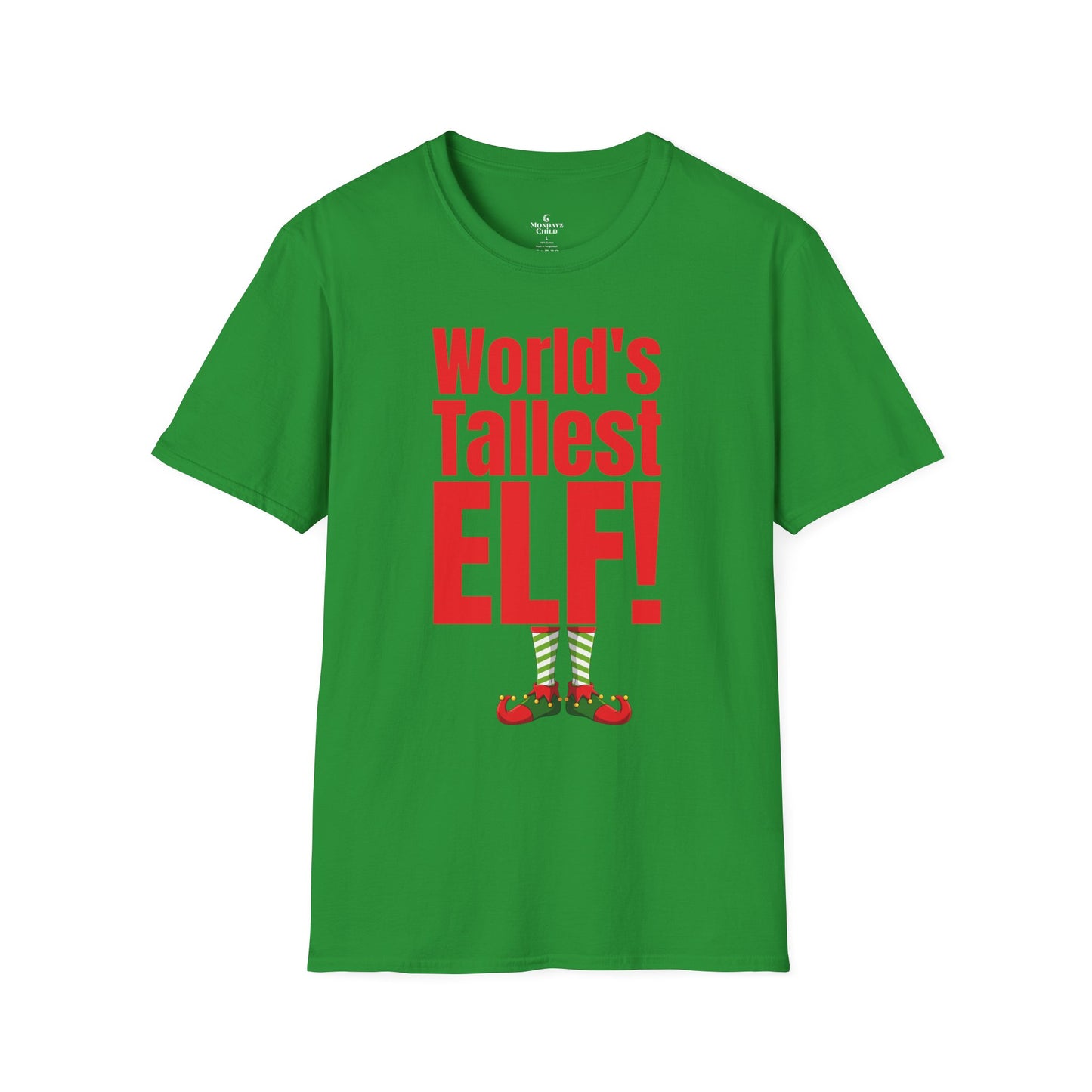 ‘World's Tallest Elf’ Funny Christmas Holiday Tee