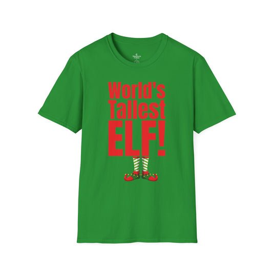‘World's Tallest Elf’ Funny Christmas Holiday Tee
