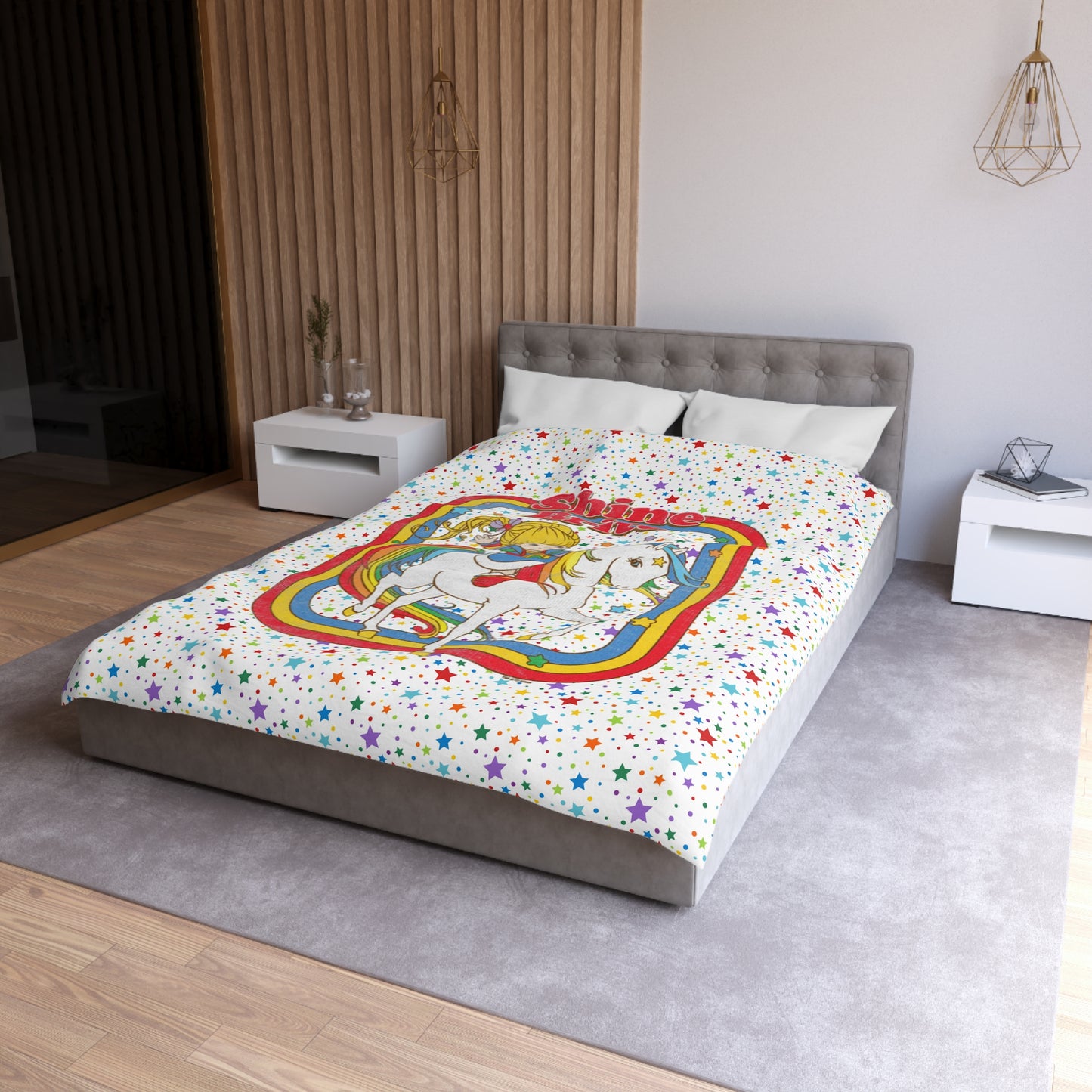 Rainbow Brite and Starlite Duvet Cover