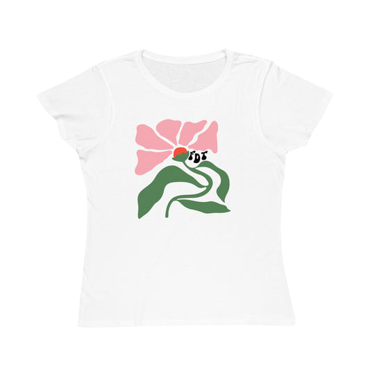 ‘FDT’ Anti-Trump Pink Floral Organic Women’s Tee
