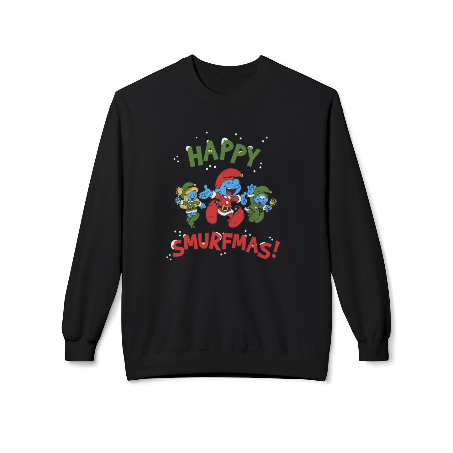 ‘Happy Smurfmas’ Festive Crewneck Sweatshirt