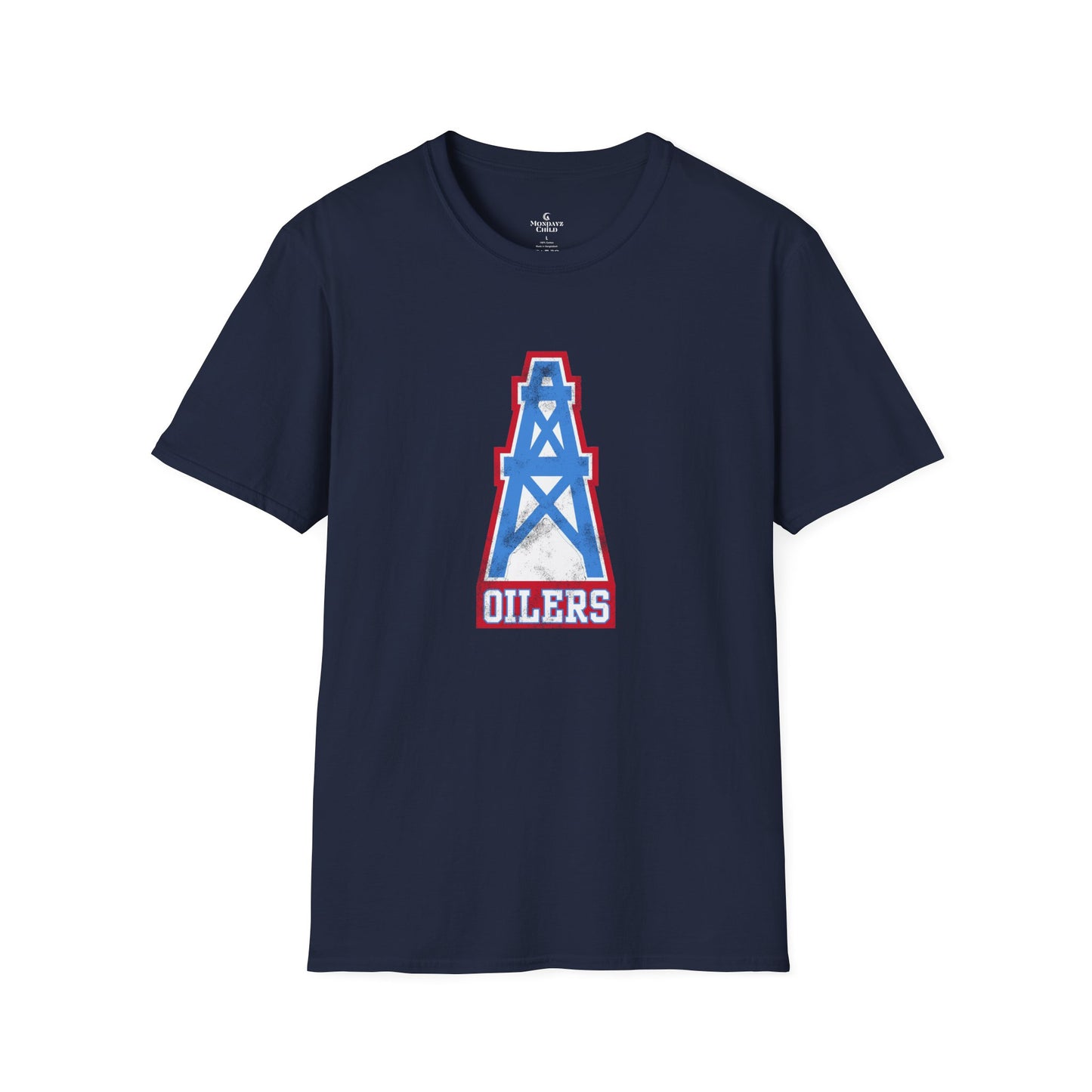 Houston Oilers Distressed Oil Derrick Unisex Tee
