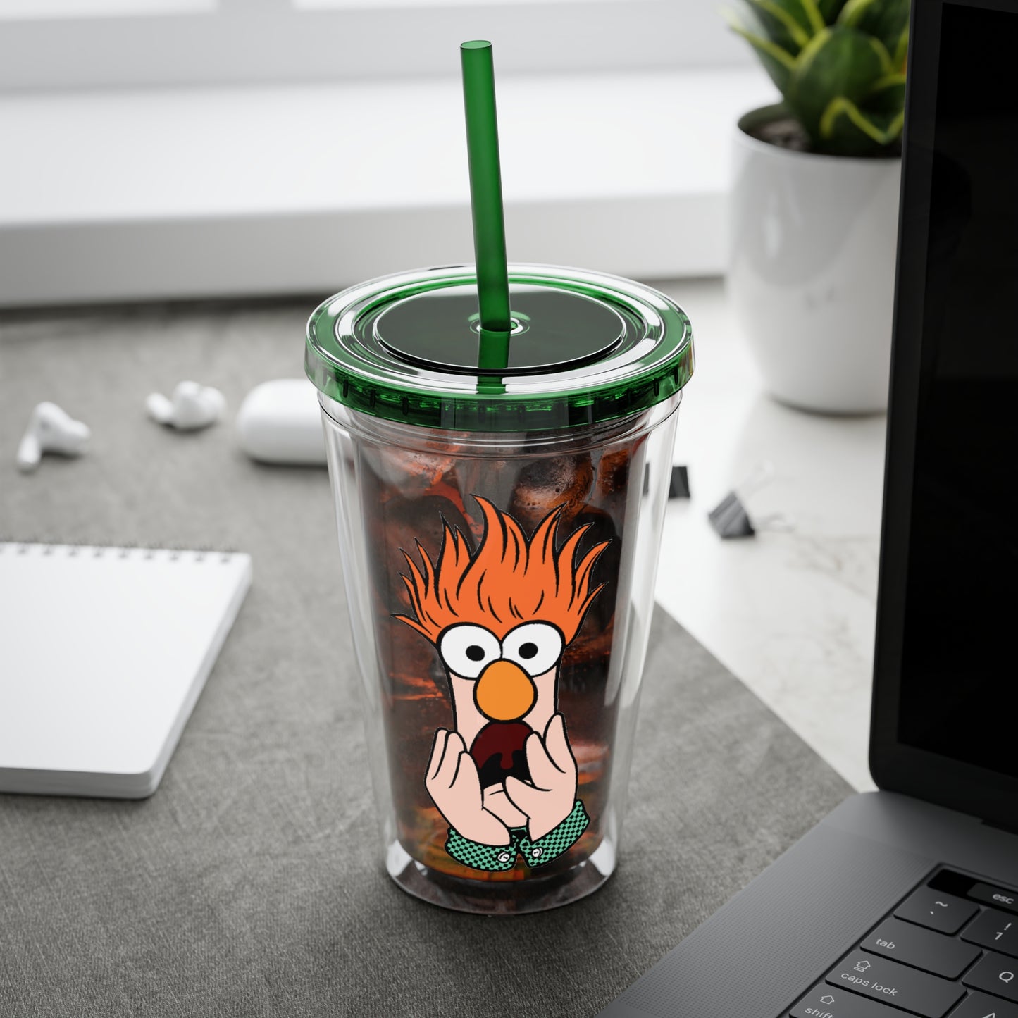 The Muppets 16oz Acrylic Tumbler with Straw — Beaker
