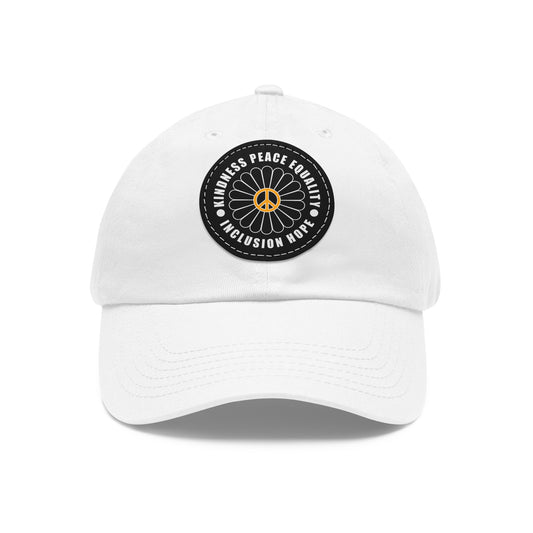 Black Patch Hat - Kindness & Peace