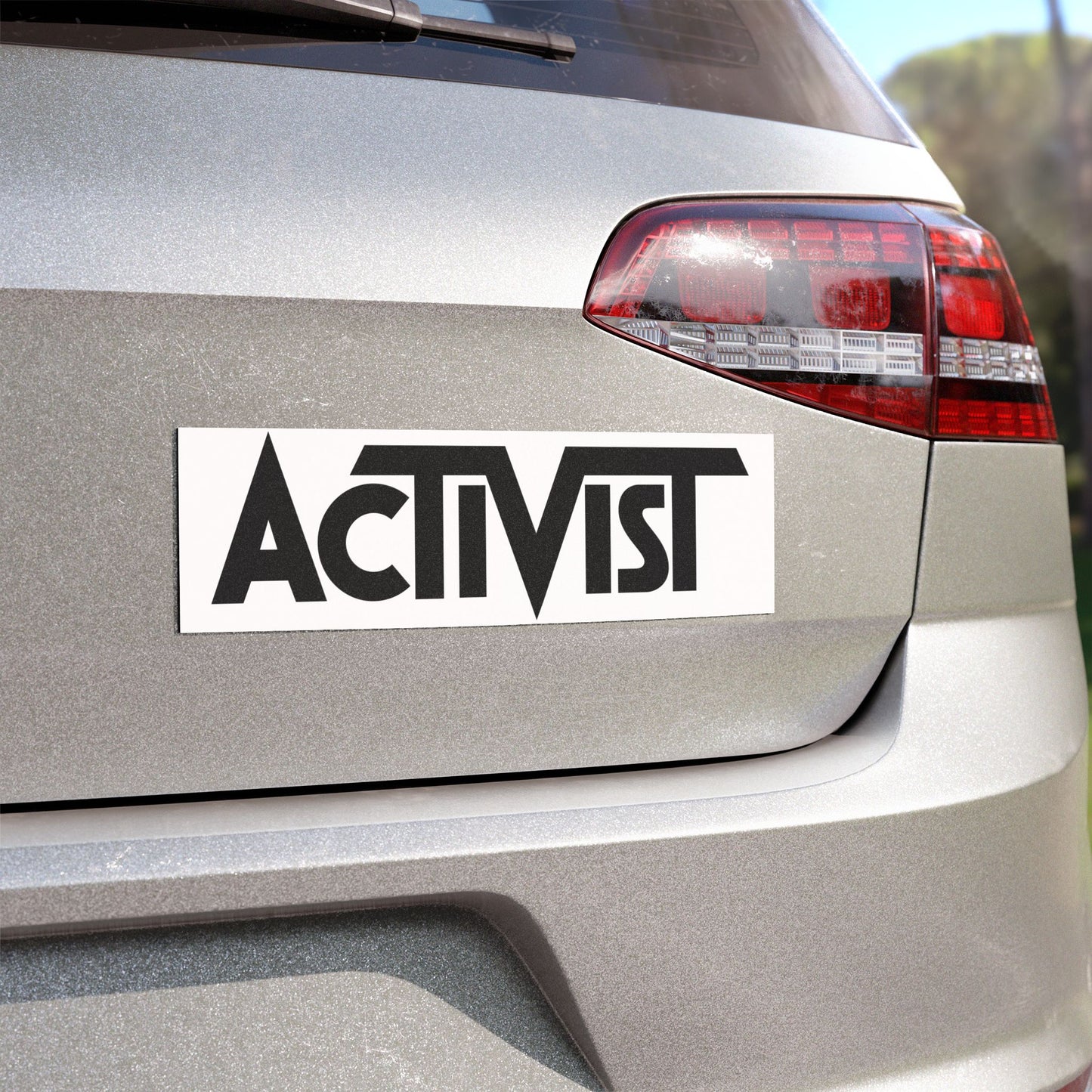 ‘Activist’ Car Magnet on White