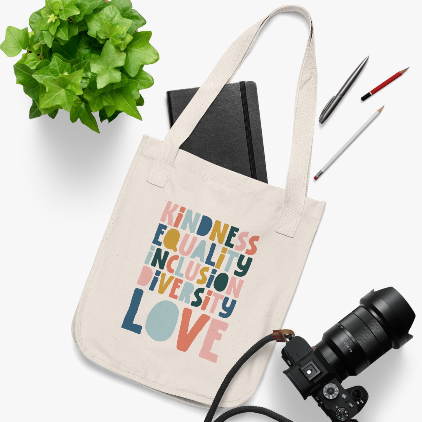 Kindness & Equality Organic Canvas Tote