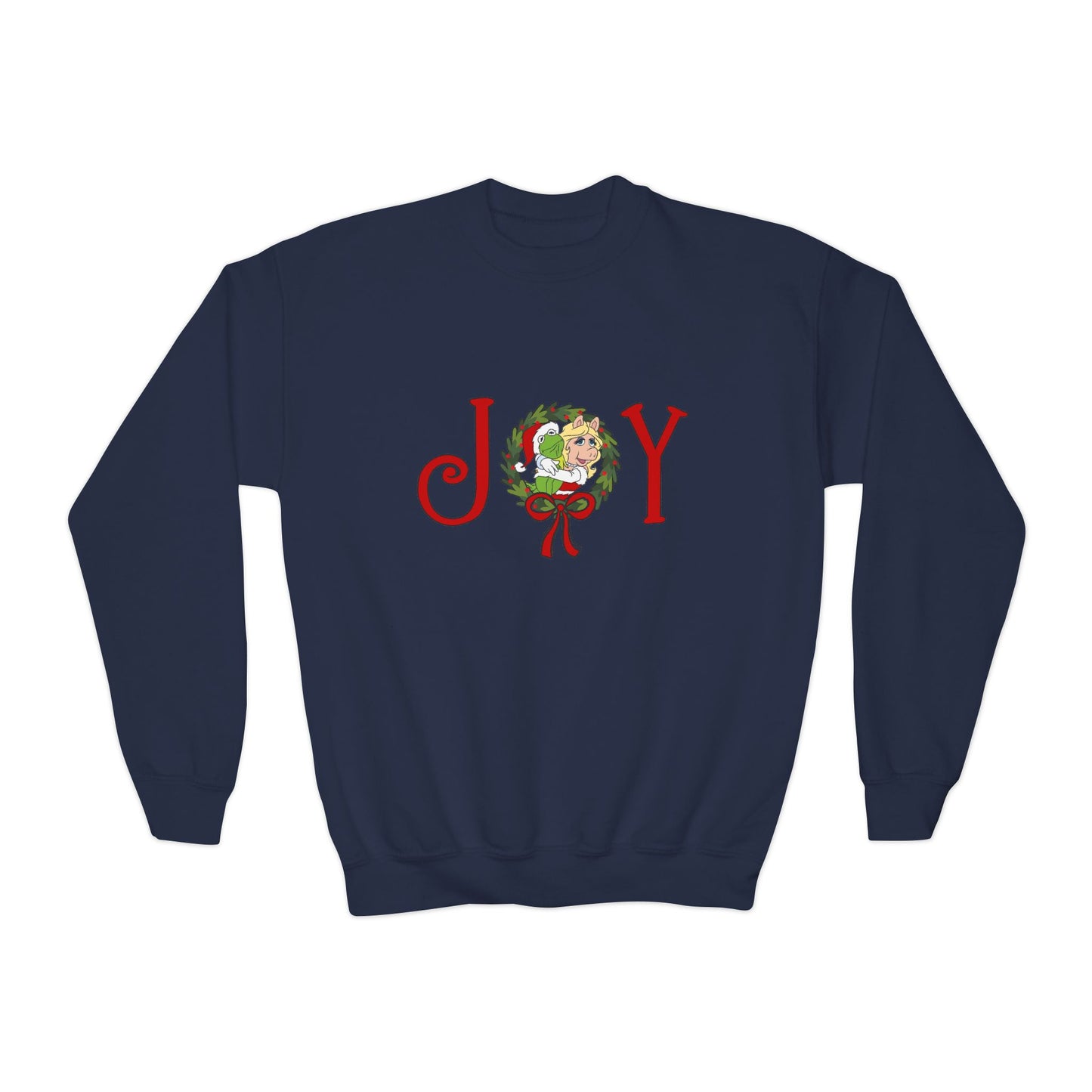 Kermit & Miss Piggy JOY Christmas Youth Crewneck Sweatshirt