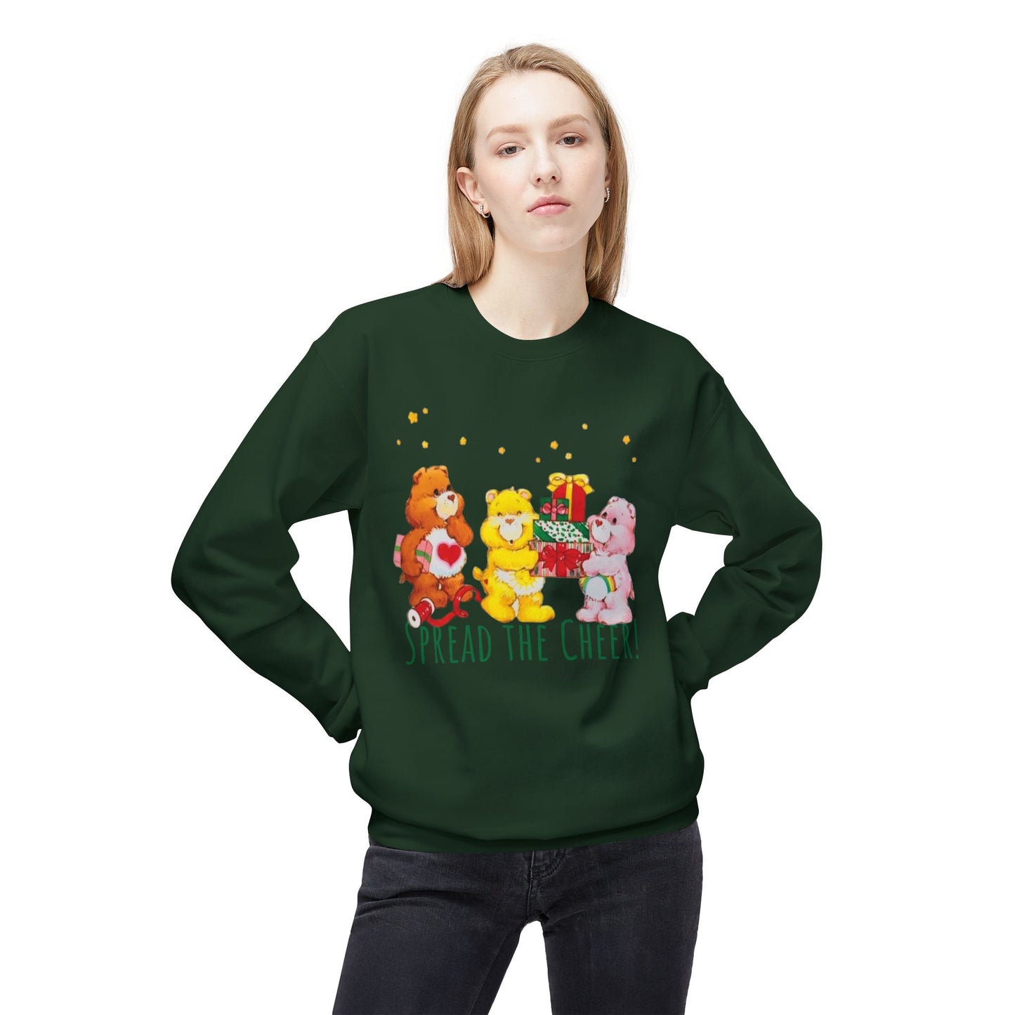Vintage Care Bears ‘Spread the Cheer’ Holiday Crewneck Sweatshirt