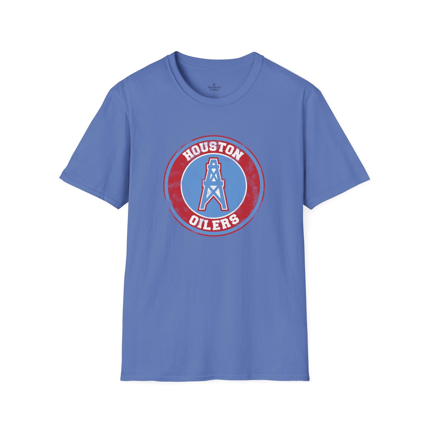 Houston Oilers Distressed Emblem Unisex Tee