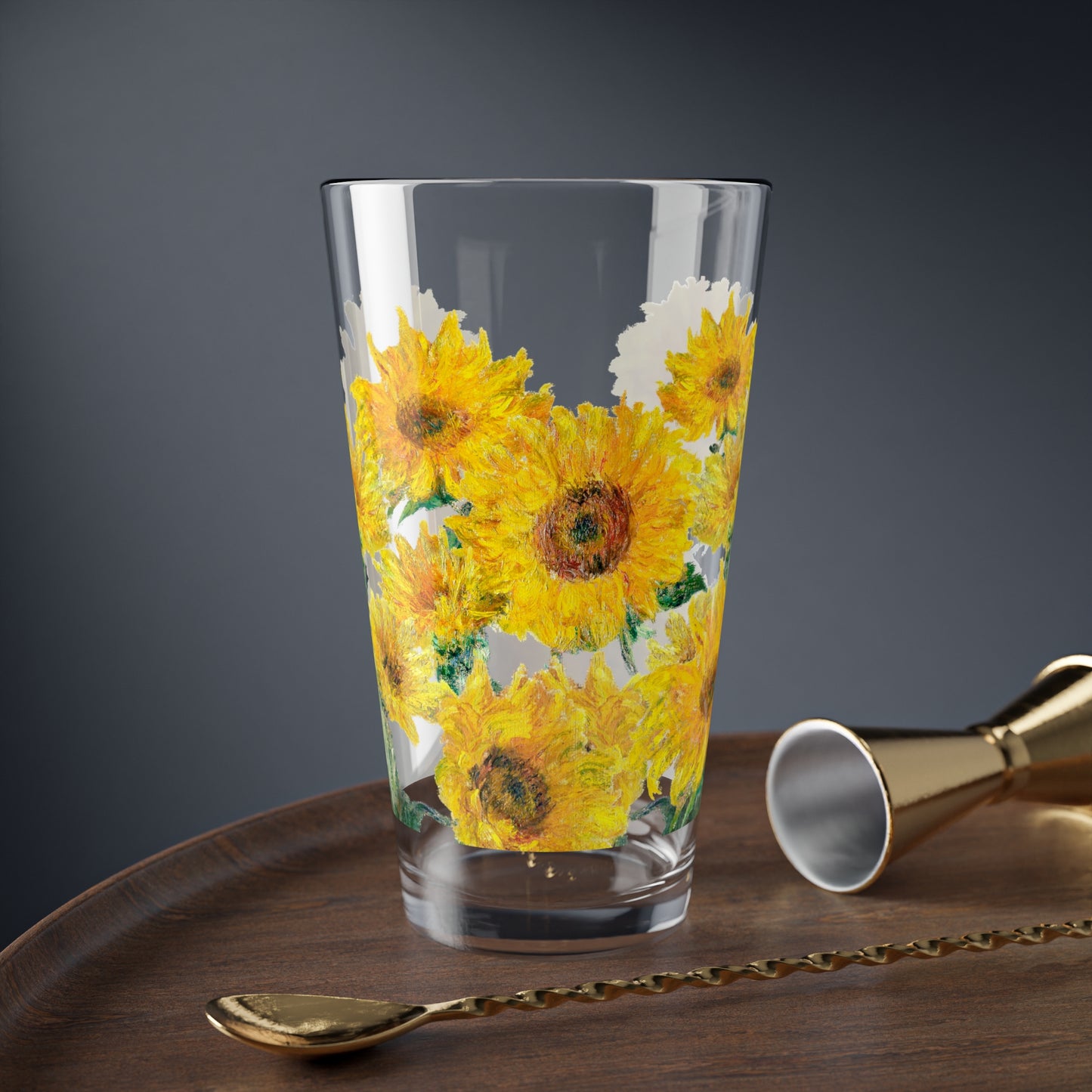 Monet’s Sunflowers Pint Glass