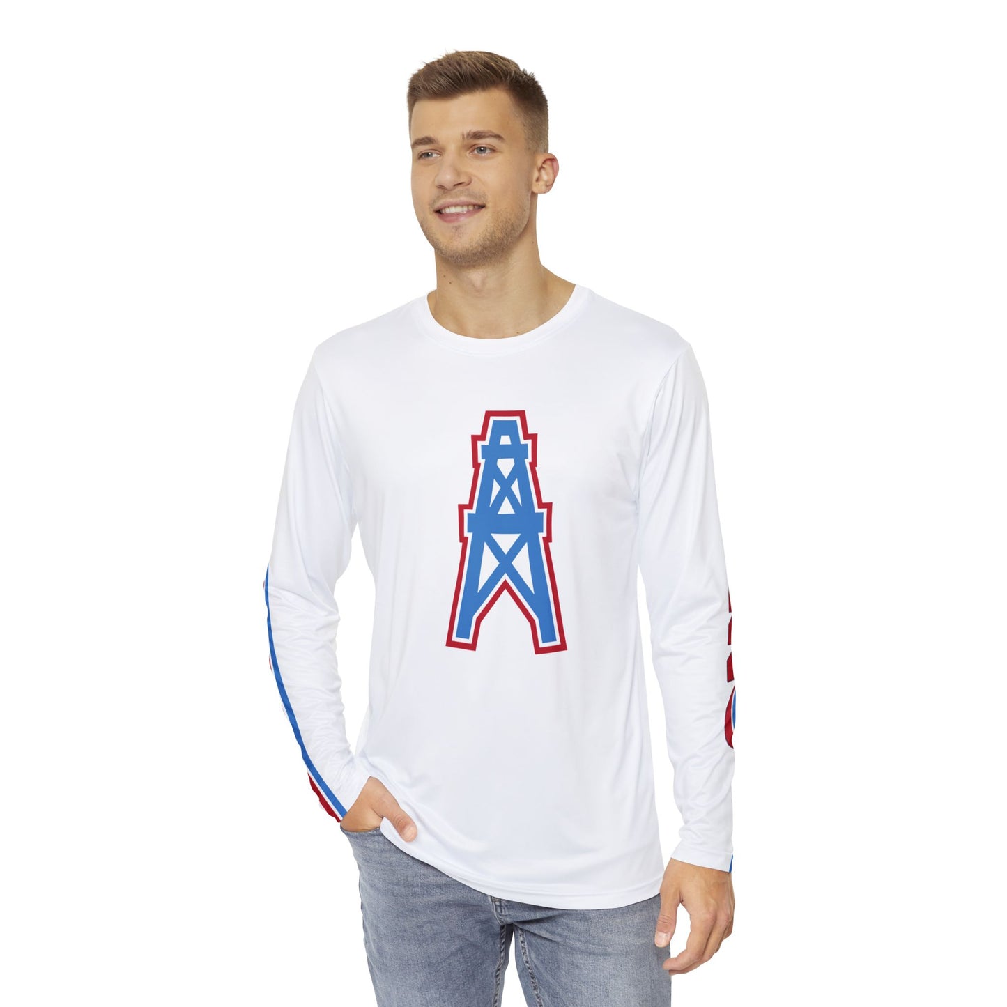 Houston Oilers Mens Long Sleeve Tee